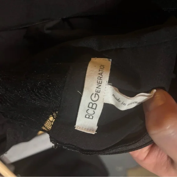 BCBGeneration Black Ruffle Lace Dress - Picture 5 of 5